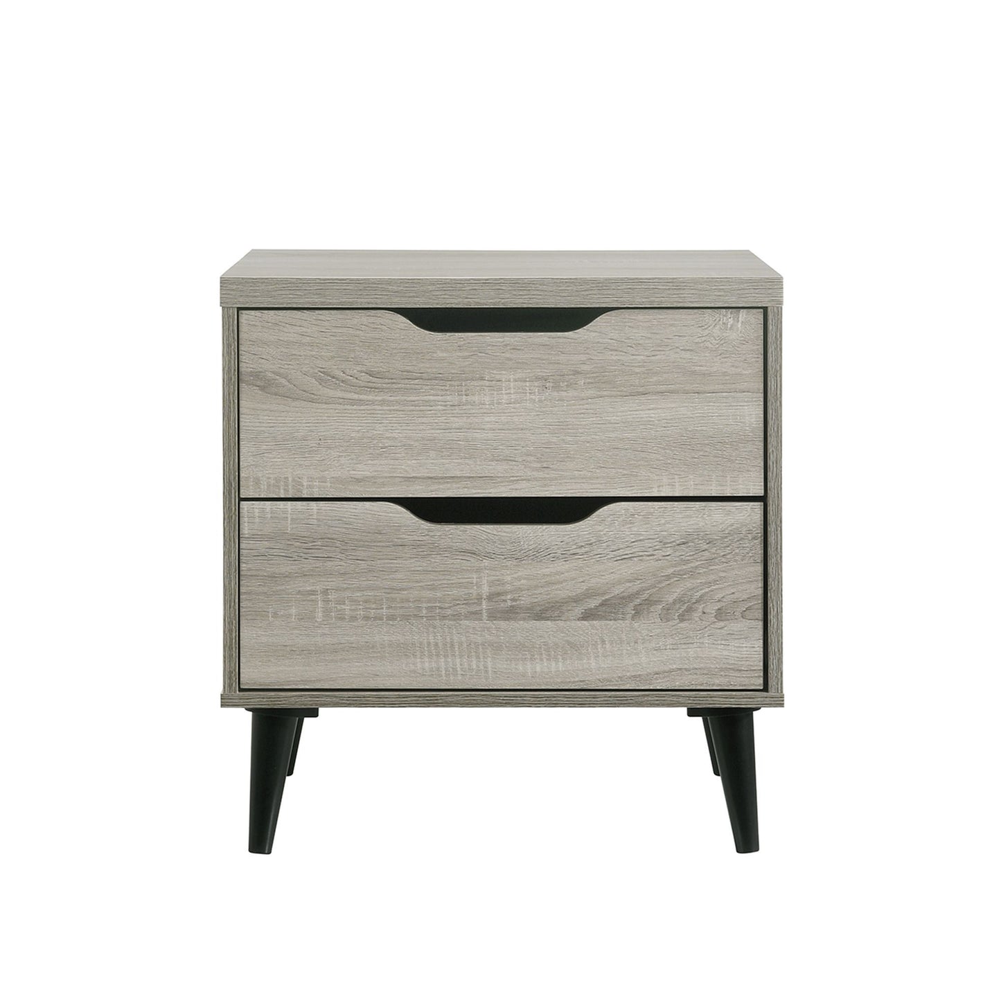 Ernesto - 2-Drawer Nightstand (3A Packing) - Gray