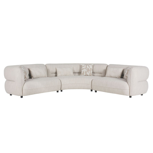 Four Seasons - Sectional Set With 6 Pillows - Camel