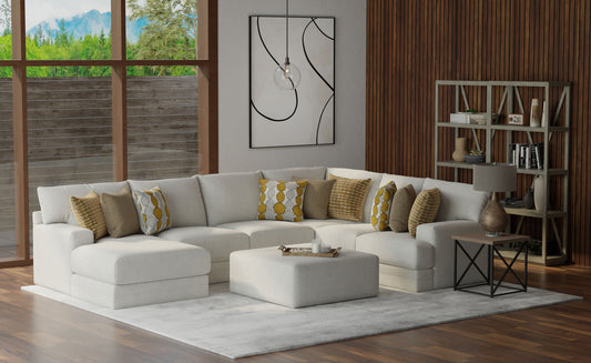 Tori - Sectional With Comfort Coil Seating, Cocktail Ottoman And Accent Pillows Included