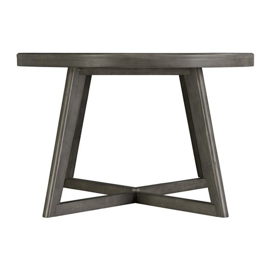 Cross - Round Dining Table - Dark Gray