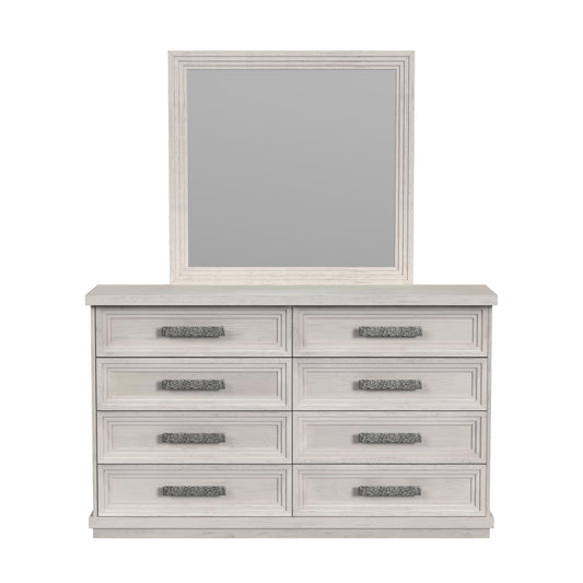Avalanche - Dresser And Mirror Set - Antique White