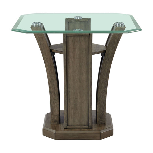 Dapper - Square End Table - Gray