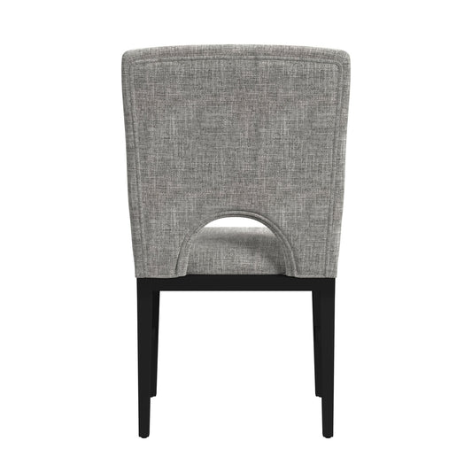Oregon - Fabric Dining Side Chair (Set of 2) - Gray / Black