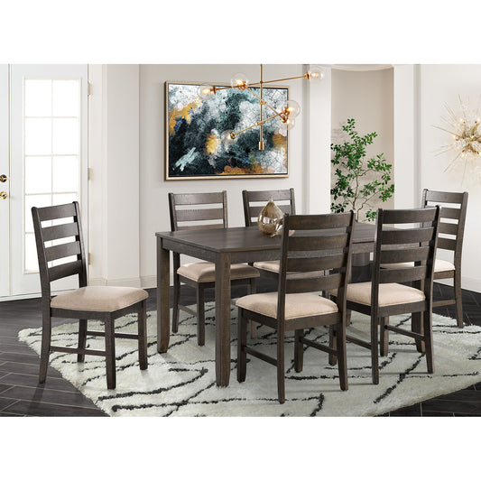 Brock - 7 Piece Dining Set (Table And Six Chairs) - Walnut