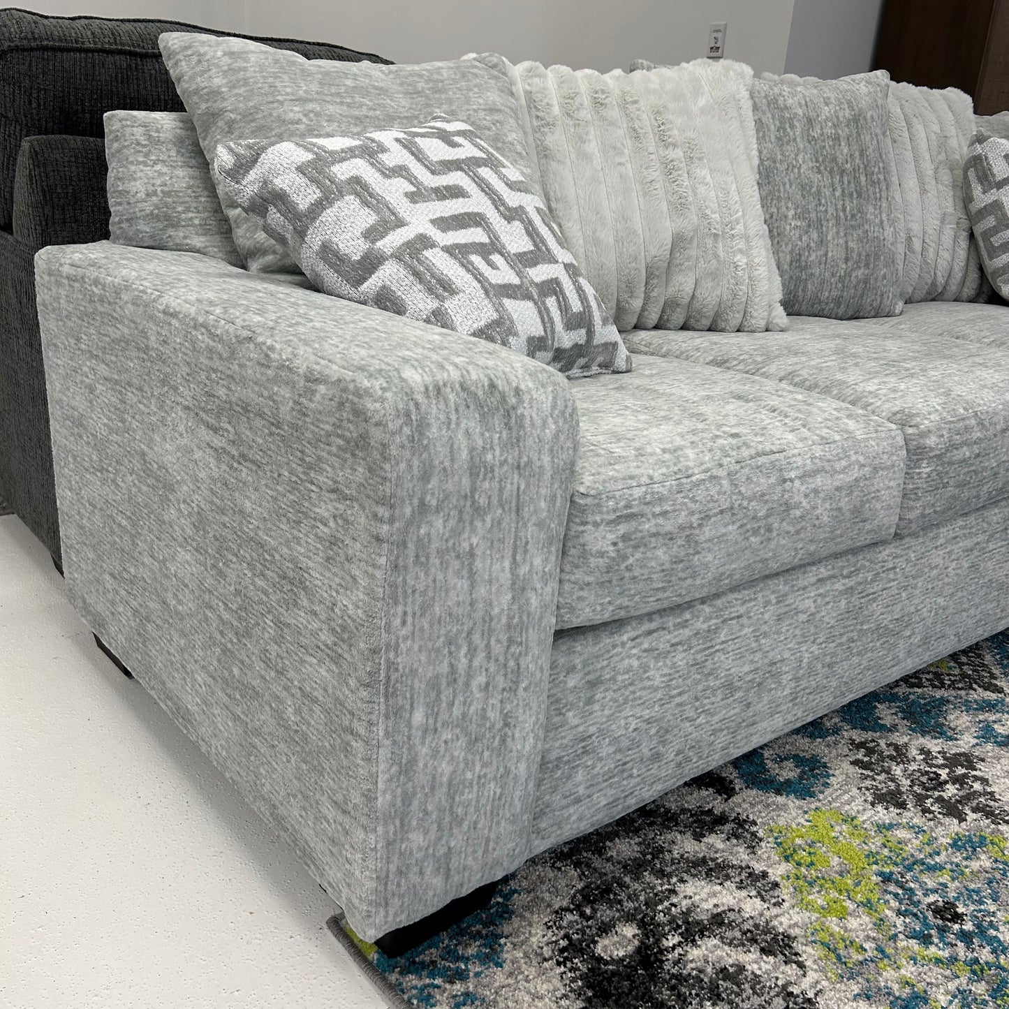 Galactic 2-Piece Sectional Light Gray