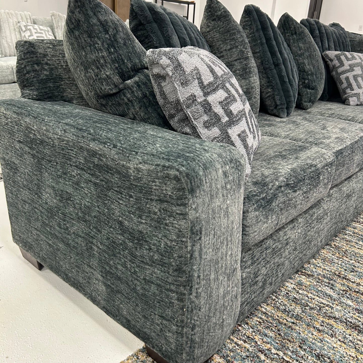 Galactic 2-Piece Sectional- Charcoal