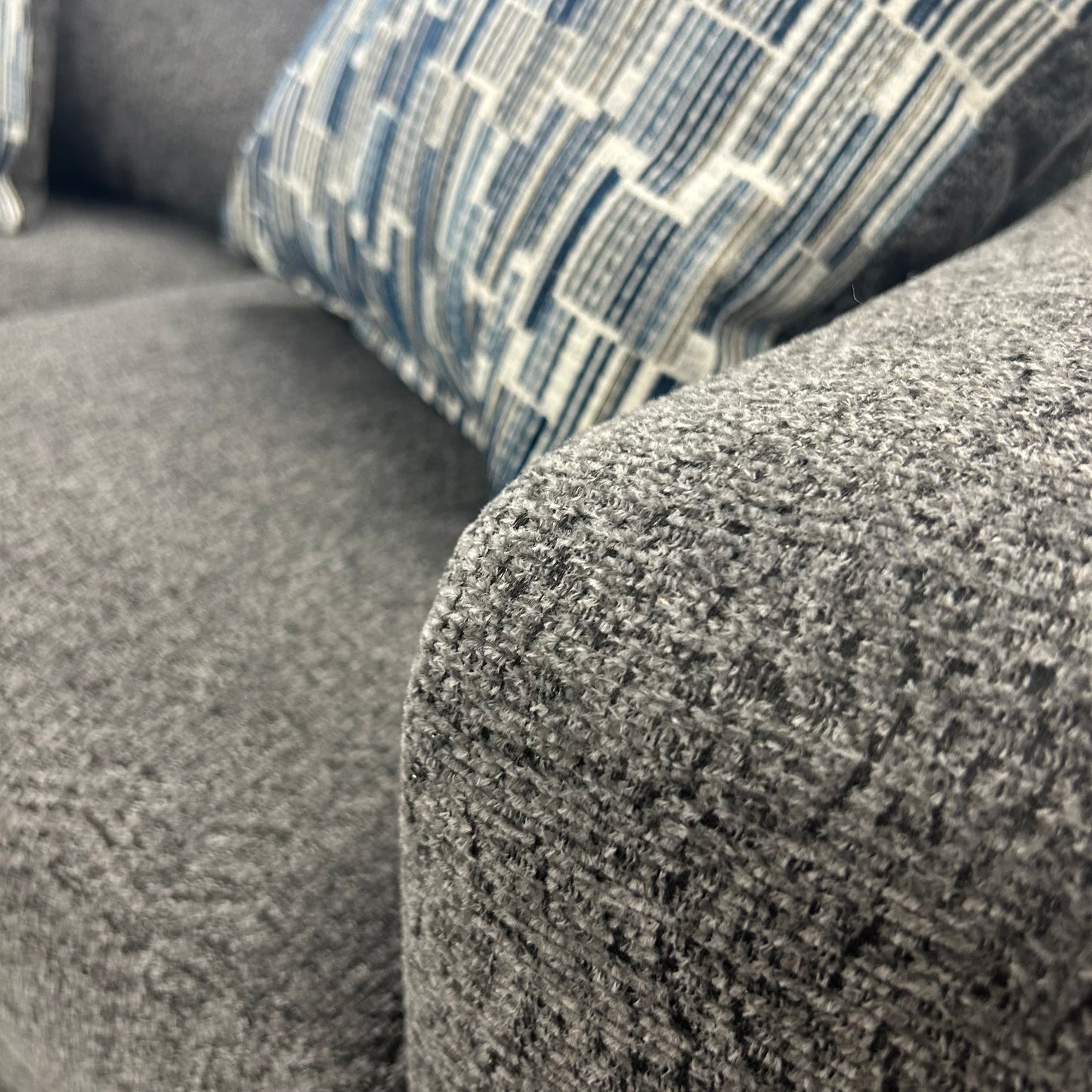 Hershey Sofa/Loveseat Set - Pebble (Dark Gray)