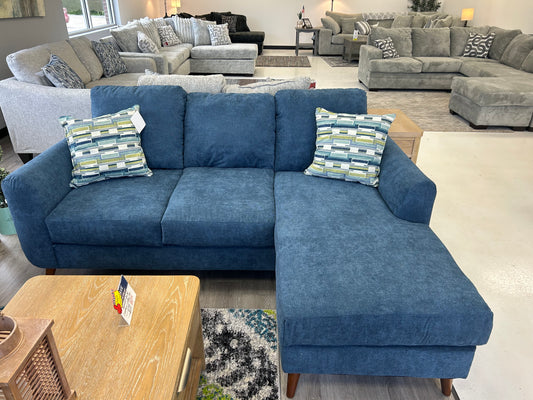 Venus 2PC Chofa w/ Reversible Chaise - Indigo