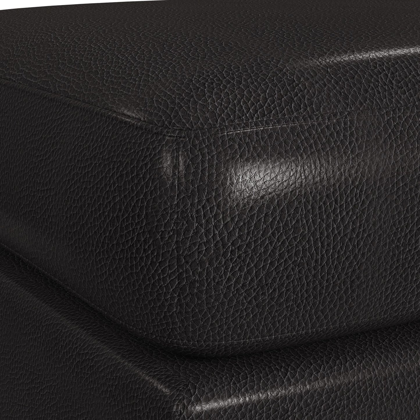 Horizon - Ottoman With Wood Base