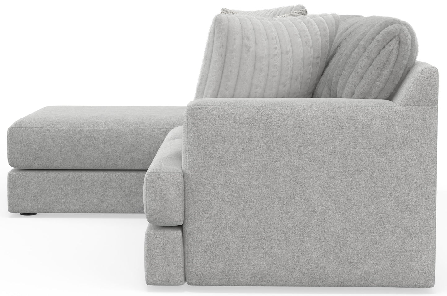 Logan - Upholstered Sectional With Comfort Coil Seating And Accent Pillows Included