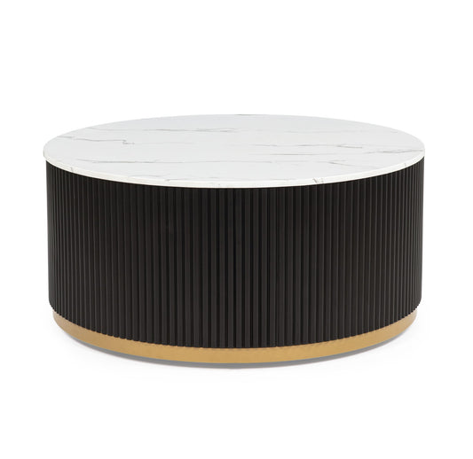 Kara - Table Set (Coffee & 2 End Tables) - Black / White