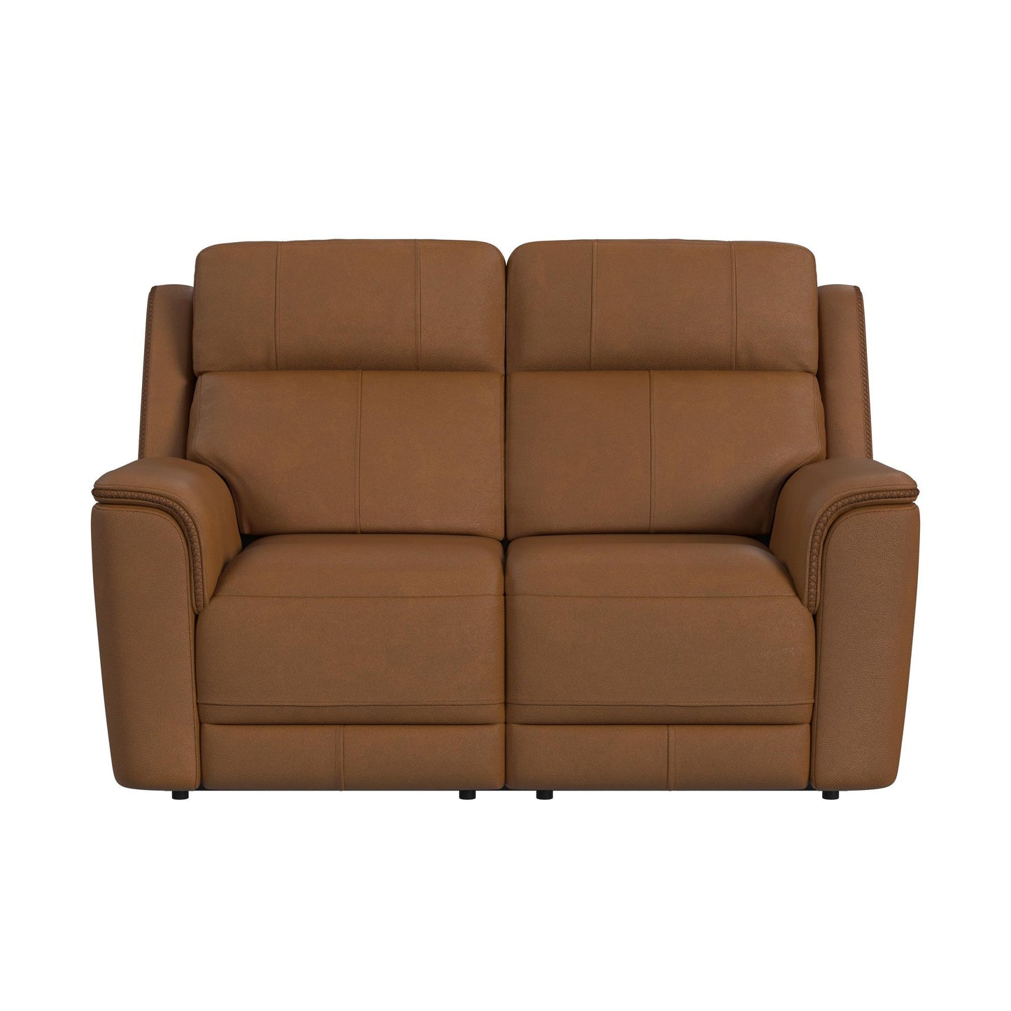 Mustang - Power Motion Loveseat With Power Headrest And Lumbar - Aline Butternut