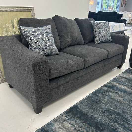 Hershey Sofa/Loveseat Set - Pebble (Dark Gray)