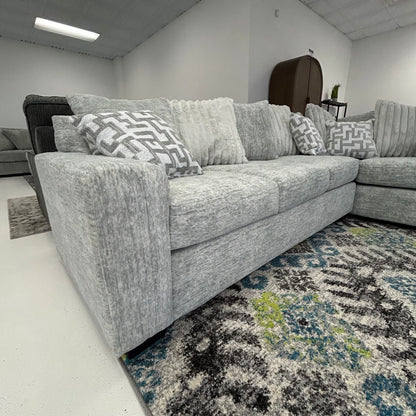 Galactic 2-Piece Sectional Light Gray