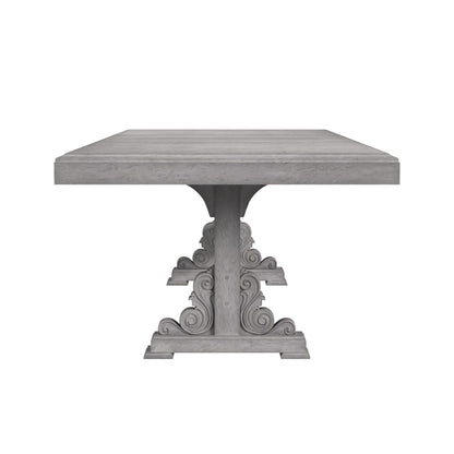 Glenmore - Dining Table With 2x18" Leaves - Aged Gray