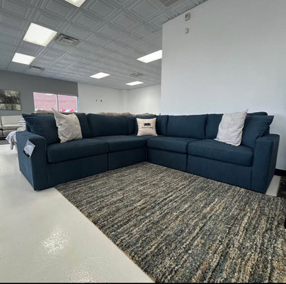 Ashley Furniture Modmax 5-Piece Modular Sectional Ink (Blue)