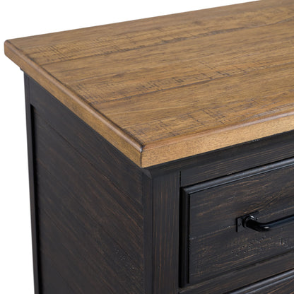 Montrose - Nightstand With Charger & Sensor Light - Espresso & Brown