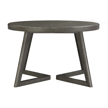 Cross - Round Dining Table - Dark Gray