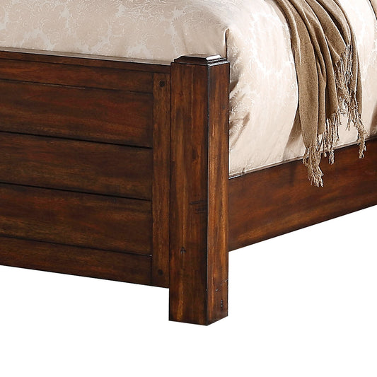 Dawson Creek - Queen Panel Bed - Chestnut