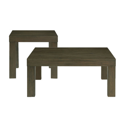 Grady - Square Occasional 2 Piece Set With Coffee & End Table - Dark Brown