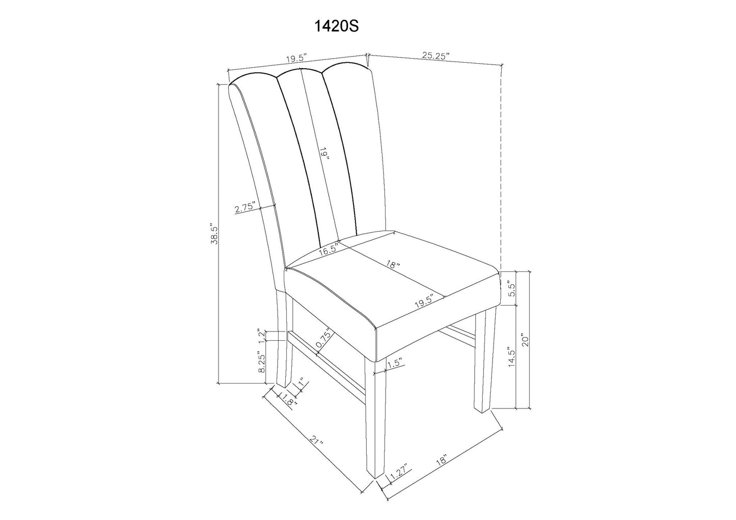 Vega - Side Chair (Set of 2) - Gray