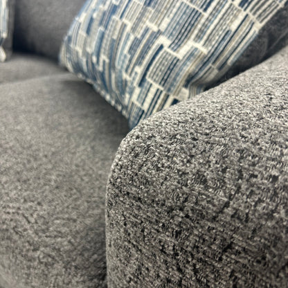 Hershey Sofa/Loveseat Set - Pebble (Dark Gray)