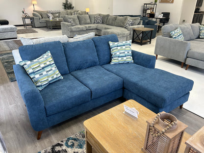 Venus 2PC Chofa w/ Reversible Chaise - Indigo