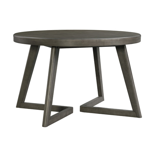 Cross - Round Dining Table - Dark Gray