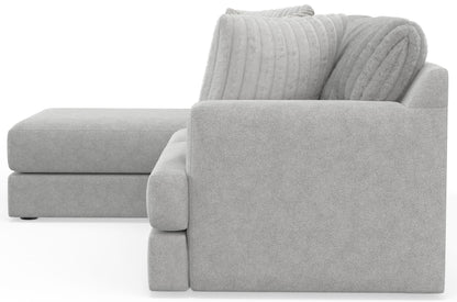 Logan - Upholstered Sectional With Comfort Coil Seating And Accent Pillows Included