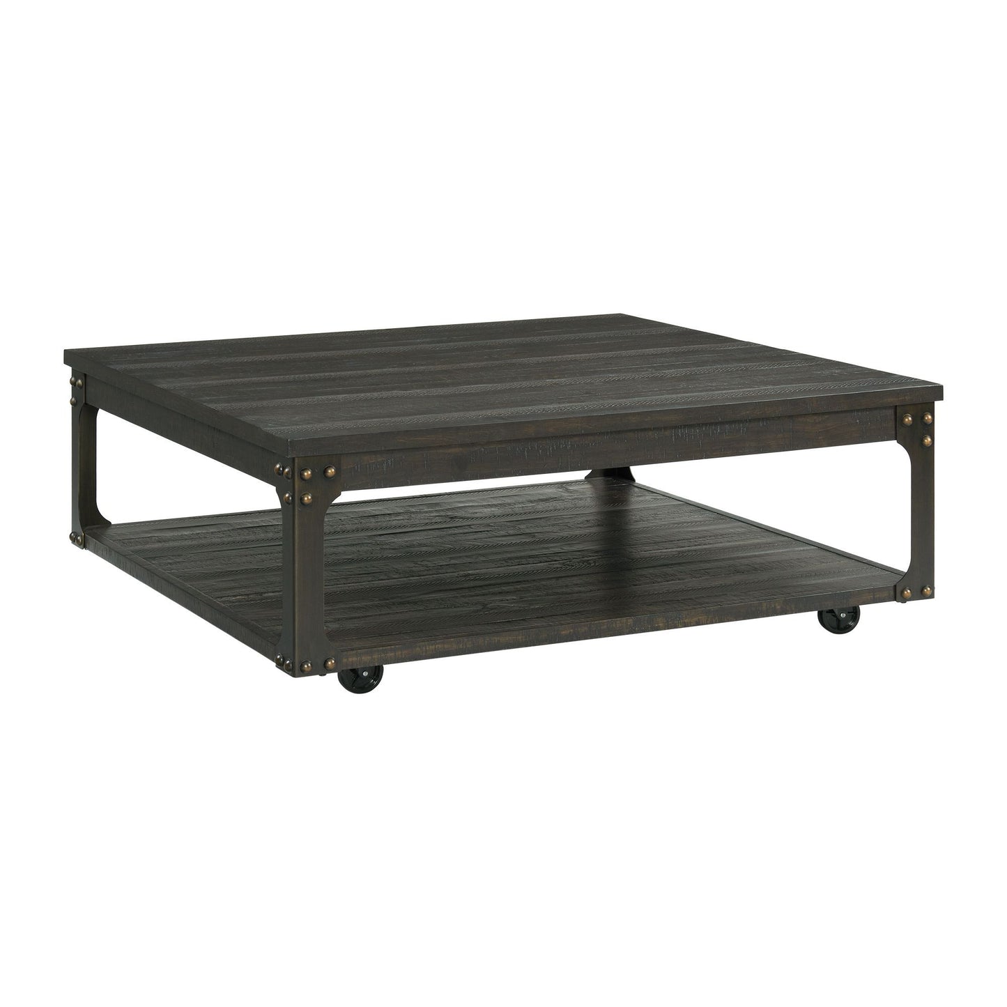 Factory - 2 Piece Occasional Table Set With USB - Light Brown