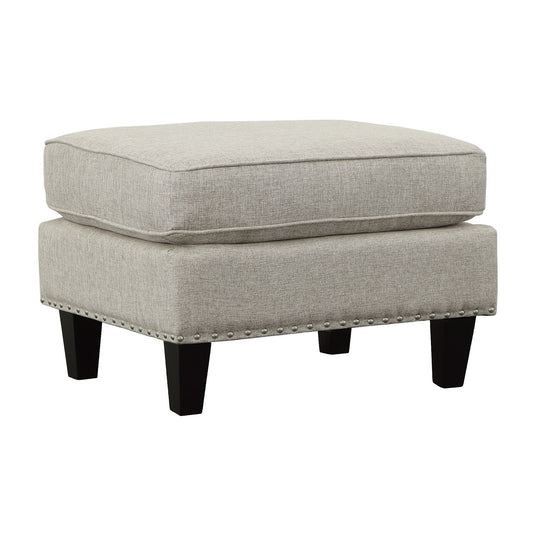 Erica - 497 Ottoman With Chrome Nail (Ista 3) - Heirloom Gray