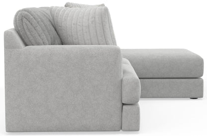 Logan - Upholstered Sectional With Comfort Coil Seating And Accent Pillows Included