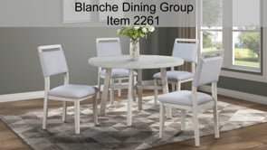 Blanche - 5 Piece Dining Room Set - Antique White