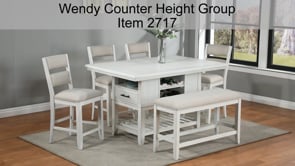 Wendy - Counter Height Chair (Set of 2) - White / Beige